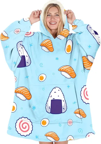 Miniatura 20 de Warmstorey Manta con Capucha Portátil para Mamá Esposa La Mejor Sudadera de Todos los Tiempos - Regalo de Navidad del Esposo Hija Aniversario