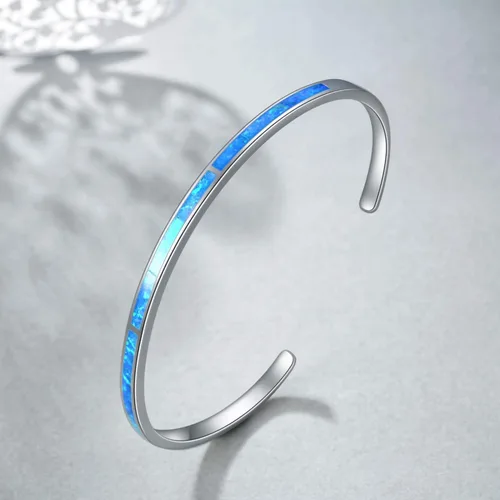 Miniatura 6 de WINNICACA Regalos para el día de la madre, pulsera de ópalo para mujer, hipoalergénica, joyería inspiradora de plata de ley, regalos de graduación