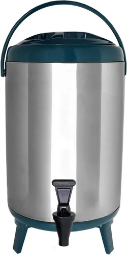 Miniatura 8 de Vollum - Dispensador de bebidas aislado de acero inoxidable – Jarra térmica aislada para café caliente y frío – Dispensador de 10 litros con espita