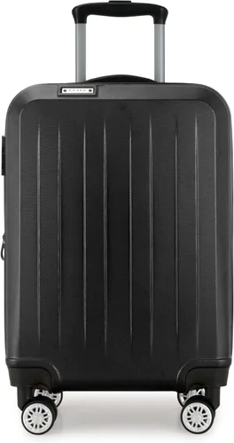 Miniatura 2 de Elite Luggage Equipaje giratorio extensible de mano rígido, Negro -, Equipaje giratorio extensible de mano rígido