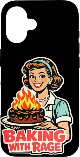 Miniatura 32 de Baking with Rage Retro 1950s Housewife Pop Art Humor Case for iPhone 17
