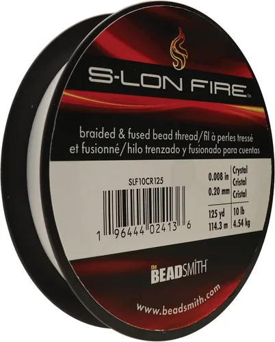 Miniatura 9 de The Beadsmith S-Lon Fire - Hilo de cuentas trenzado y fundido - Prueba de 6 libras, diámetro de 0.006 pulgadas/0.006 in, carrete de 50 yardas