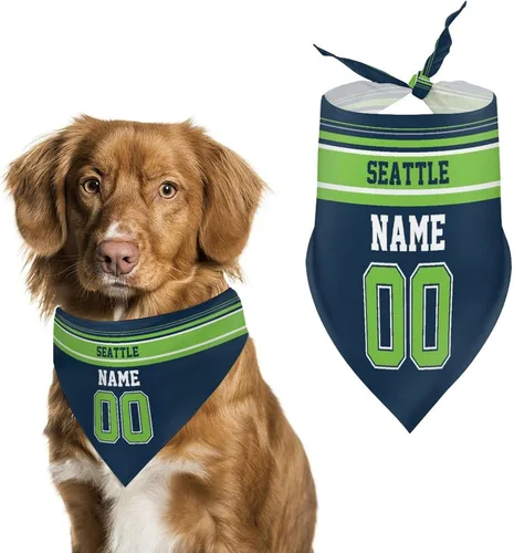 Miniatura 15 de Arizona - Bandana de fútbol para perro, diseño personalizado, número de nombre, regalos para gatos
