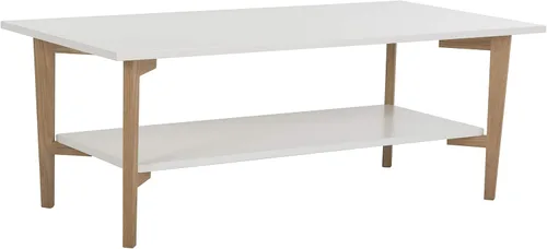 Safavieh Home Collection Caraway - Mesa de centro blanca y natural