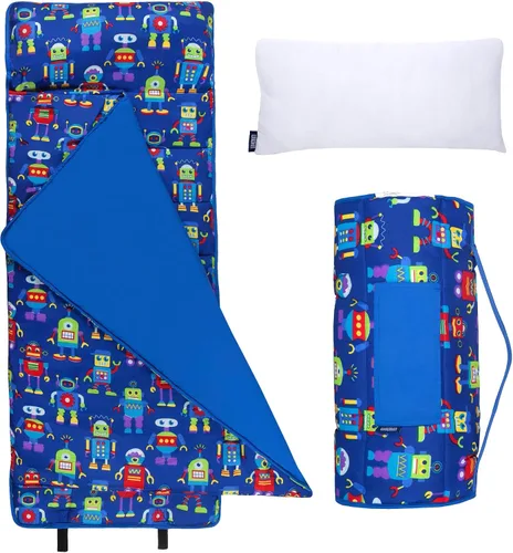 Miniatura 17 de Wildkin Tapete infantil de microfibra para siesta con almohada para niños y niñas, tapete suave y acogedor para guardería, preescolar, jardín