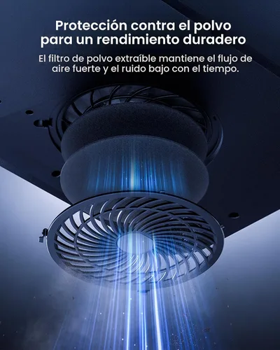 Miniatura 6 de llano V12 Ultra - Almohadilla de refrigeración para laptop con control de software inteligente, soporte para ventilador de laptop RGB