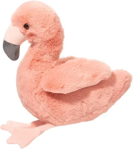 Miniatura 3 de Douglas Leggie - Animal de peluche suave de flamenco, bonito juguete de peluche suave de 9 pulgadas, apto para niños, pájaro de peluche de flamenco