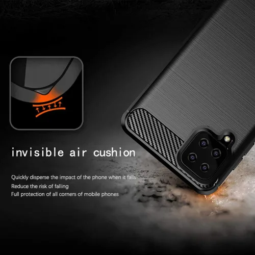 Miniatura 5 de Osophter Funda para Galaxy A22 4G con protector de pantalla de absorción de golpes Flexible TPU Rubber Protective Cell Phone Cover para Samsung