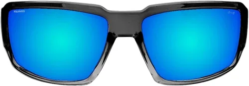 Miniatura 2 de BOMBER BG114ICE - Gafas de sol polarizadas para hombre, marco ahumado de cristal de 2 tonos con espejo azul hielo, lentes de seguridad polarizadas