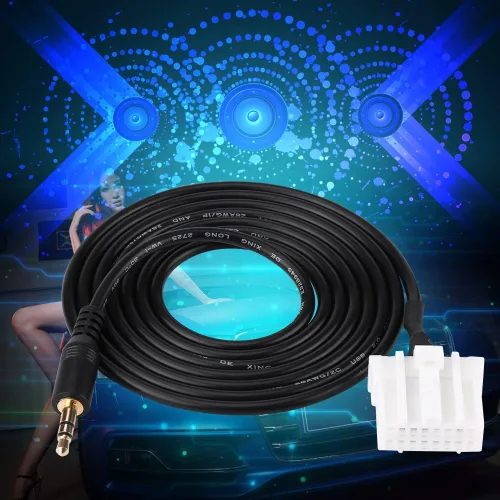 Miniatura 6 de Keenso Cable auxiliar de 0.138 pulgadas para conectar iPod, iPhone, MP3, teléfono y reproductor de coche, cable adaptador de interfaz de CD