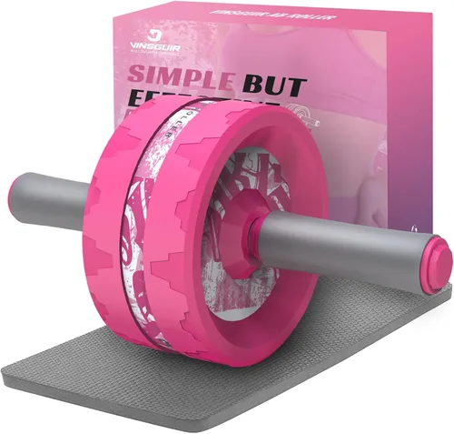 Miniatura 11 de VINSGUIR Ab Roller Wheel, Abs & Core Workout Equipment for Home Gym with Knee Pad Accessories, Abdominal Wheel for Full-body Strength Training Lago