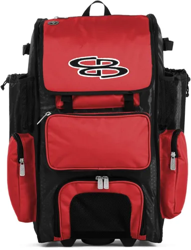 Miniatura 16 de Boombah Rolling Superpack - Bolsa para equipo de béisbol/sóftbol, varios colores, mango telescópico y capacidad para 4 murciélagos, versión