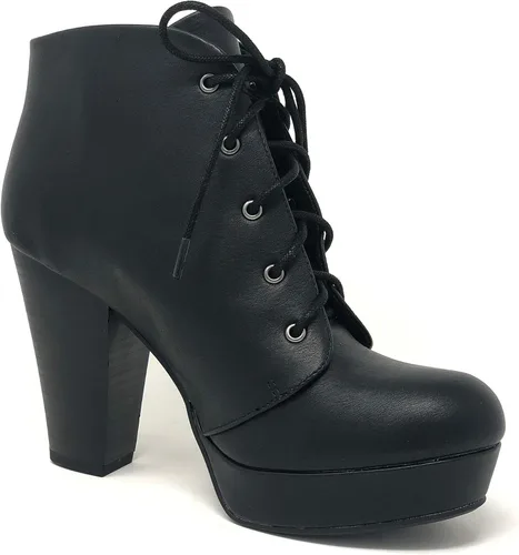 Miniatura 2 de Soda Botines de tobillo con plataforma y cordones para mujer