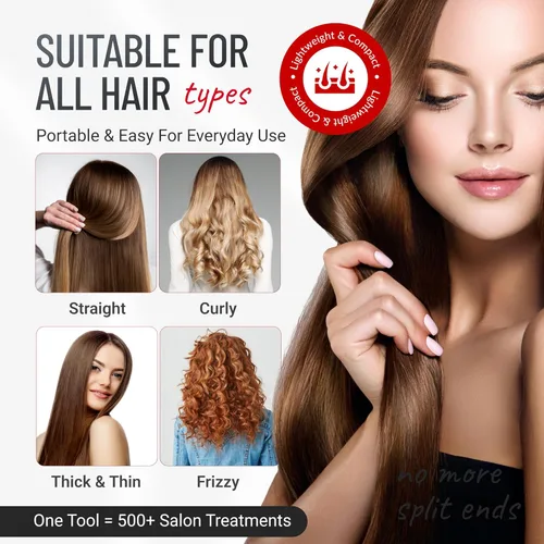 Miniatura 3 de Split-Ender Mini 2 – Recortadora de Puntas Abiertas original inalámbrica para cabello seco, dañado, quebradizo, rizado, encrespado o lacio
