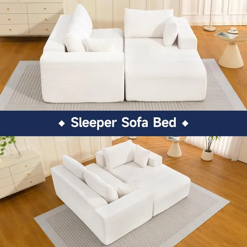 Miniatura 9 de Sofá modular Cloud 2026 de 108 pulgadas, sofá modular con asiento profundo, sofá modular con diván en forma de L, sofás modernos para sala de estar