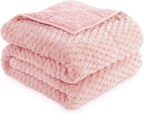 Miniatura 24 de Mr. Sandman Manta con peso de forro polar para adultos, tamaño Queen de 15 libras, manta pesada con jacquard de felpa suave y sherpa cálido, manta
