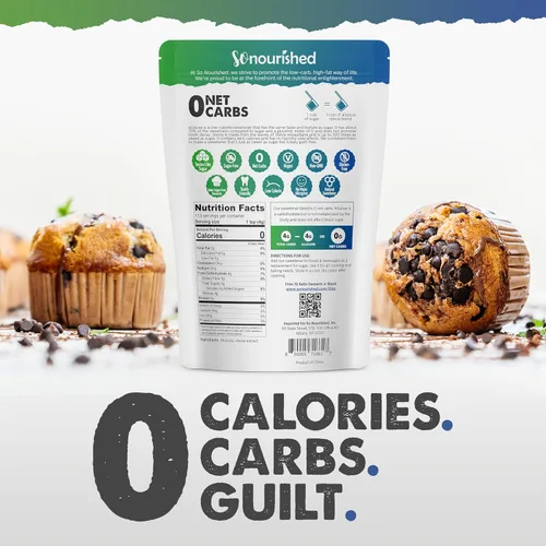 Miniatura 2 de So Nourished Stevia con edulcorante de alulosa granular - Sustituto de azúcar 1:1, Keto - 0 calorías, 0 carbohidratos netos, sin OGM (3 lb / 48 oz)