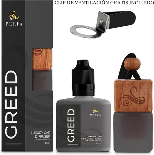 Miniatura 3 de Set de regalo Creed con botella de recarga Fragancias para coche inspiradas en perfumes Fuerte ambientador de coche con tecnología eliminadora