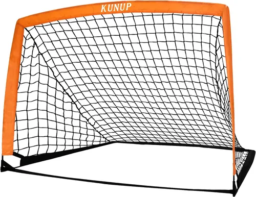 Portería de fútbol portátil de 5 x 3, 6 x 4, 9 x 5 pies, para patio trasero, red de práctica de fútbol plegable con bolsa de transporte para niños