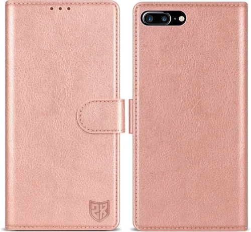 Miniatura 8 de ZZXX Funda tipo cartera para iPhone 7 Plus/iPhone 8 Plus con bloqueo RFID, ranura para tarjetas, función atril, cierre magnético, funda protectora