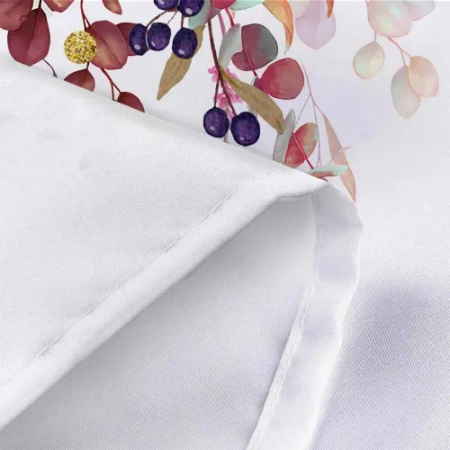 Miniatura 7 de MERCHR Cortina de ducha de otoño, lindo juego de cortinas de ducha de tela de cosecha de hojas rojas y doradas para baño, accesorios de decoración