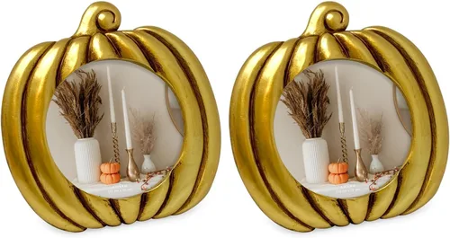 Miniatura 8 de Isaac Jacobs - Marco de fotos en forma de calabaza de 4 x 4 para decoración de Halloween u otoño, mesa de fotos y exhibición de pared para colgar