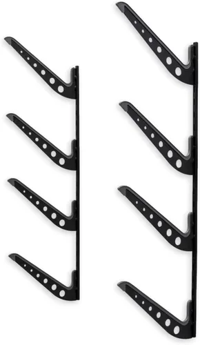 StoreYourBoard Estante de almacenamiento de pared para sillas de playa y paraguas, colgador de metal ajustable de 4 niveles para equipo de playa,