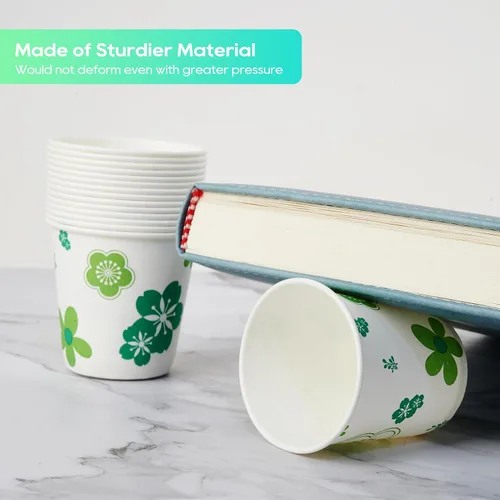 Miniatura 5 de Paquete de 600 vasos de papel, vasos de baño desechables de 3 onzas, vasos para enjuague bucal, vasos desechables en frío para fiestas, picnic
