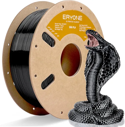 Miniatura 34 de ERYONE Filamento de ácido poliláctico (PLA) de seda bicolor para impresora 3D, de 1.75 mm +/- 0.03 mm, carrete de cartón de 1 kg (2.2 libras)