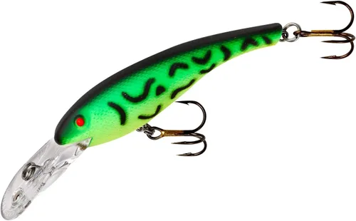Miniatura 14 de Cotton Cordell Wally Diver Walleye Crankbait Señuelo de pesca Gancho Chartreuse