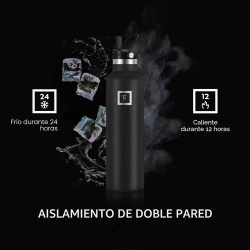 Miniatura 4 de IRON °FLASK Frasco de hidratación para acampar y senderismo con popote, botella de agua deportiva de acero inoxidable aislada sin BPA - 24 oz Aurora