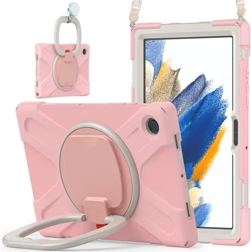 Miniatura 84 de 360 Rotation Case for Galaxy Tab ActivePro/Tab Active4 Pro/Active 5 Pro 10.1" Sturdy Cover Rotate Ring Stand Shoulder Carrying Strap Hand Strap