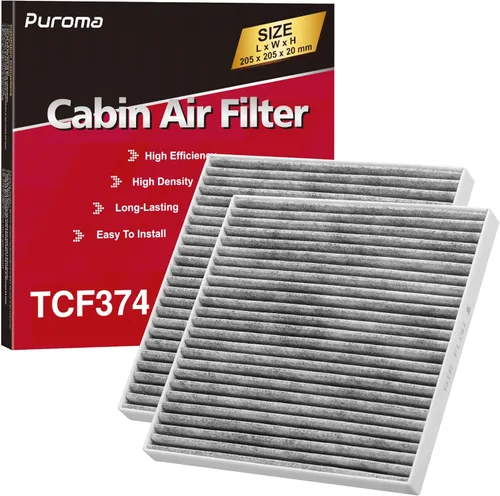 Miniatura 13 de Puroma Filtro de aire de cabina con carbón activado, compatible con Honda, CR-V, Civic, Accord, Odyssey, Pilot, Crosstour, Passport, Acura ILX, MDX