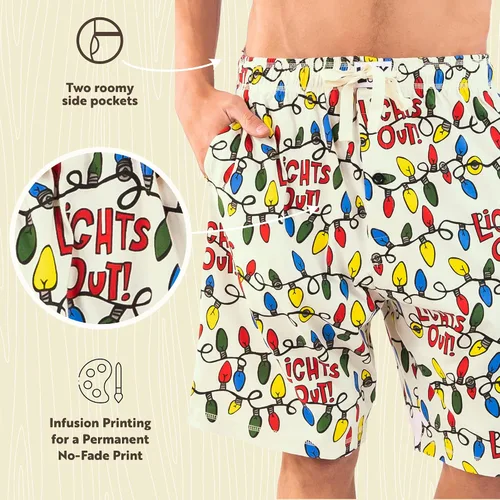 Miniatura 53 de Lazy One - Pantalones cortos de pijama para hombre, ropa de dormir