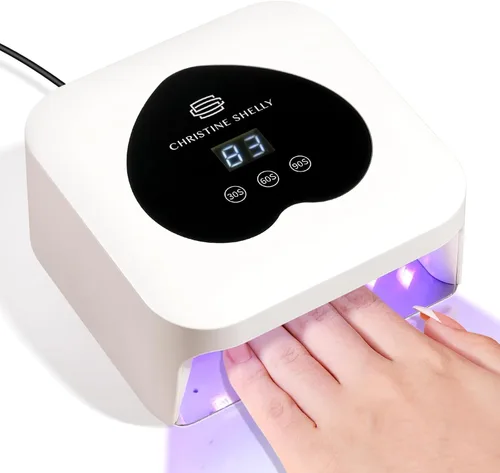 Miniatura 11 de Lámpara de uñas UV, luz UV para uñas de gel, lámpara de uñas de 48 W enchufable, mini lámpara de uñas con control táctil, sensor automático y 3