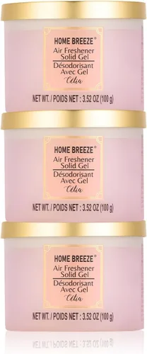 Ambientador de gel sólido, 3 unidades, fragancia Pink Celia Designer Fragrances elimina olores en baños, áreas de mascotas, barcos, casas rodantes y