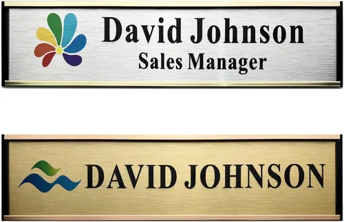 Miniatura 8 de Placa de identificación personalizada para puerta o pared, 2 x 8 pulgadas, placas de identificación de aluminio personalizadas para puerta