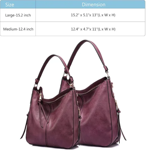 Miniatura 5 de Bolsos de mano para mujer diseño grande bolso tipo hobo de piel sintética