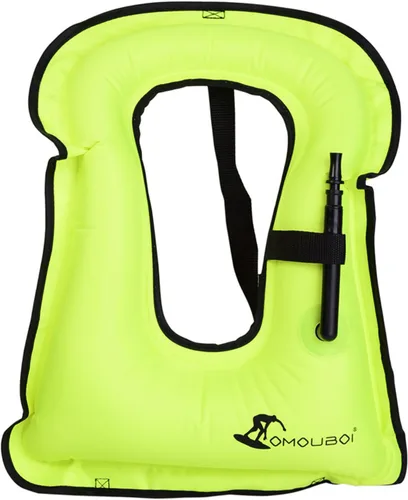 Miniatura 10 de OMOUBOI Chaleco inflable de esnórquel, chaleco de natación para adultos, chaleco de esnórquel, chaqueta de flotabilidad inflable, chaquetas de buceo