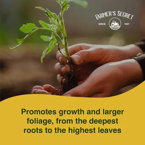 Miniatura 4 de Farmer's Secret Potenciador de plantas (32 onzas), súper concentrado, fórmula de alto contenido de fósforo para plantas en etapa temprana, promueve