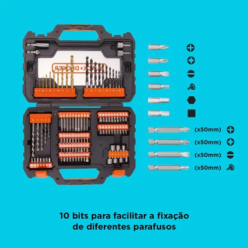 Miniatura 3 de BLACK+DECKER A7230-XJ 104 Juego de piezas de taladro de fácil agarre - negro (1 pieza)