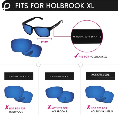 Miniatura 3 de PapaViva Replacement Lenses for Oakley Holbrook XL OO9417