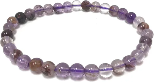 Miniatura 676 de Gem Avenue Handmade Round Bead Stretch Bracelet Unisex Natural Stone Beaded Jewelry for Men & Women, Elastic Wristband for Daily Wear