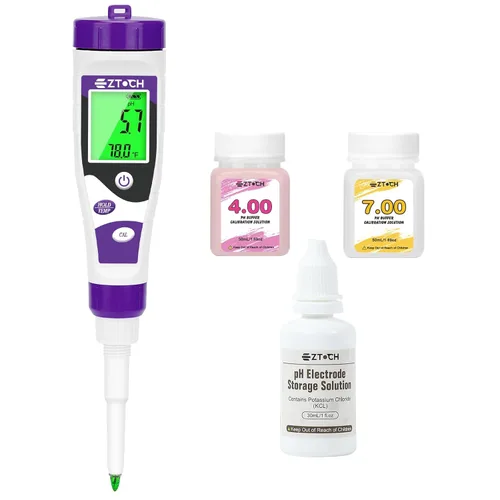 Medidor de pH para Alimentos, Medidor de pH Digital para Enlatado, Fermentación y Cocina, Probador de pH Inteligente para Masa Madre, Ideal para