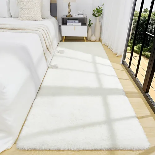 Miniatura 55 de BENRON Alfombras de pasillo esponjosas de 2 x 4 pies, suaves y largas para dormitorio, pasillo, entrada, cocina, alfombra lavable para decoración