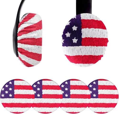 Miniatura 4 de Geekria 2 pares de fundas para auriculares de tela flexible – Certificado de seguridad del producto – Protectores de auriculares lavables