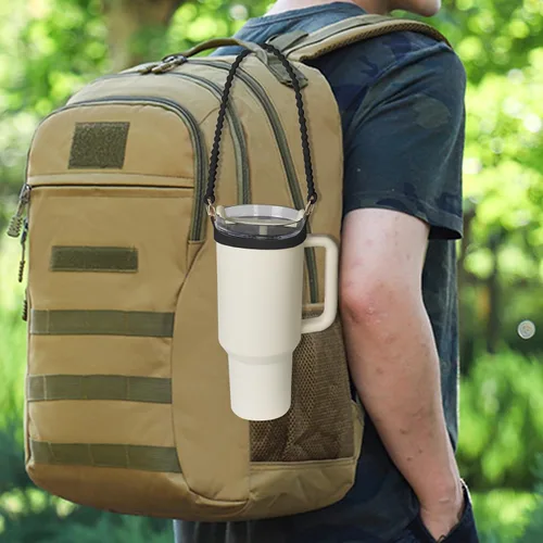 Miniatura 6 de Mango para botella de agua, soporte de silicona suave y duradero, eslinga, cordón, portador con correa, se adapta a la mayoría de botellas de agua