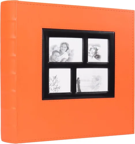 Miniatura 10 de Álbum de Fotos 4x6 para 300 Fotos Cubierta de Cuero PU Página Interior Negra para Álbumes de Boda Libro de Fotos Familiar Bebé Aniversario Bolsillo