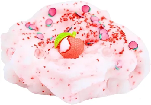 Miniatura 3 de Slime de té de burbujas de lichi (escentado) Slime hecho a mano Slimes de hipocampo (4 onzas)