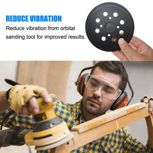 Miniatura 5 de Reemplazo de almohadilla de lijadora de 5 pulgadas, compatible con lijadora Ryobi Random Orbit RS290, RS280VS, RS281VS, P411
